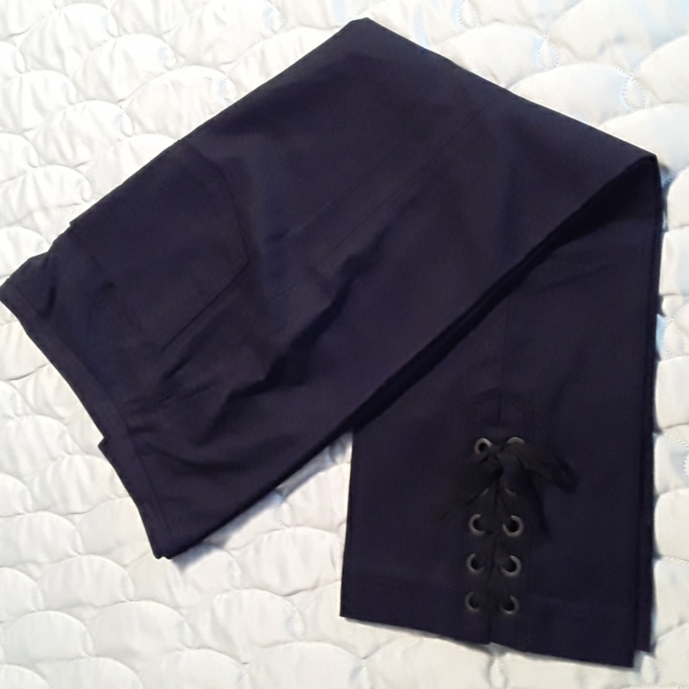 Express Grommet lace up leg Black Pant Sz 1/2